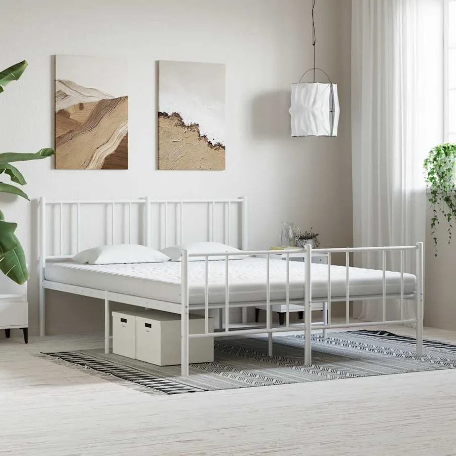 Matelas en mousse blanc 160x210 cm 7 zones dureté 20 ILD - 2
