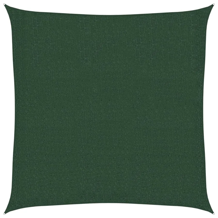Voile d'ombrage 160 g/m² Vert foncé 2x2 m PEHD - 2