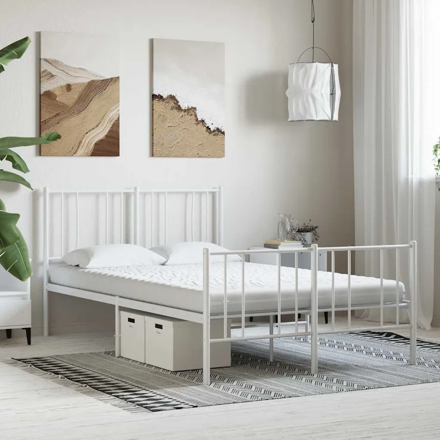 Matelas en mousse blanc 140x220 cm 7 zones dureté 20 ILD - 2