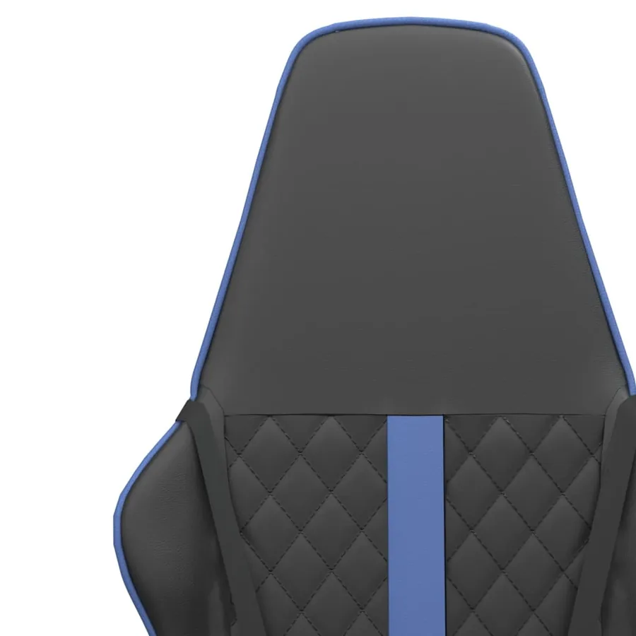 Chaise de jeu Noir et bleu Similicuir - 11