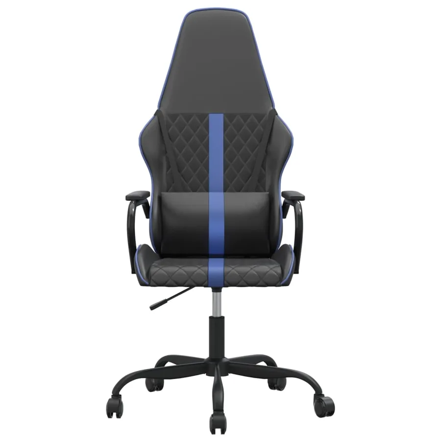 Chaise de jeu Noir et bleu Similicuir - 3