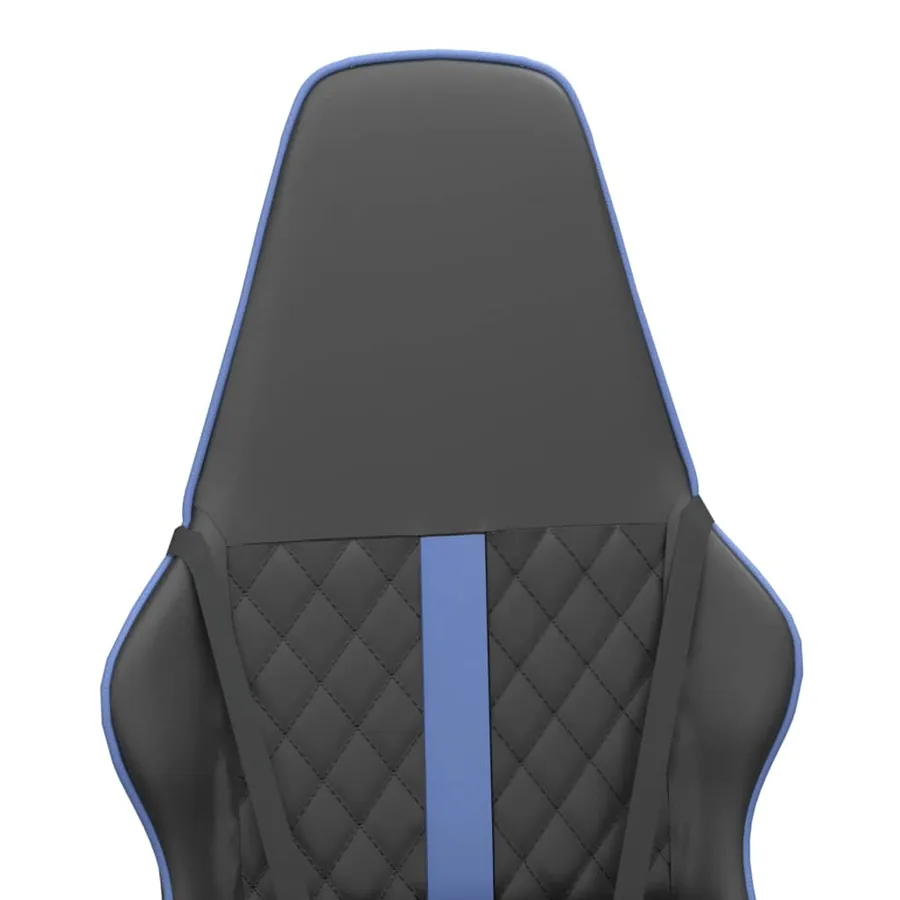 Chaise de jeu Noir et bleu Similicuir - 9