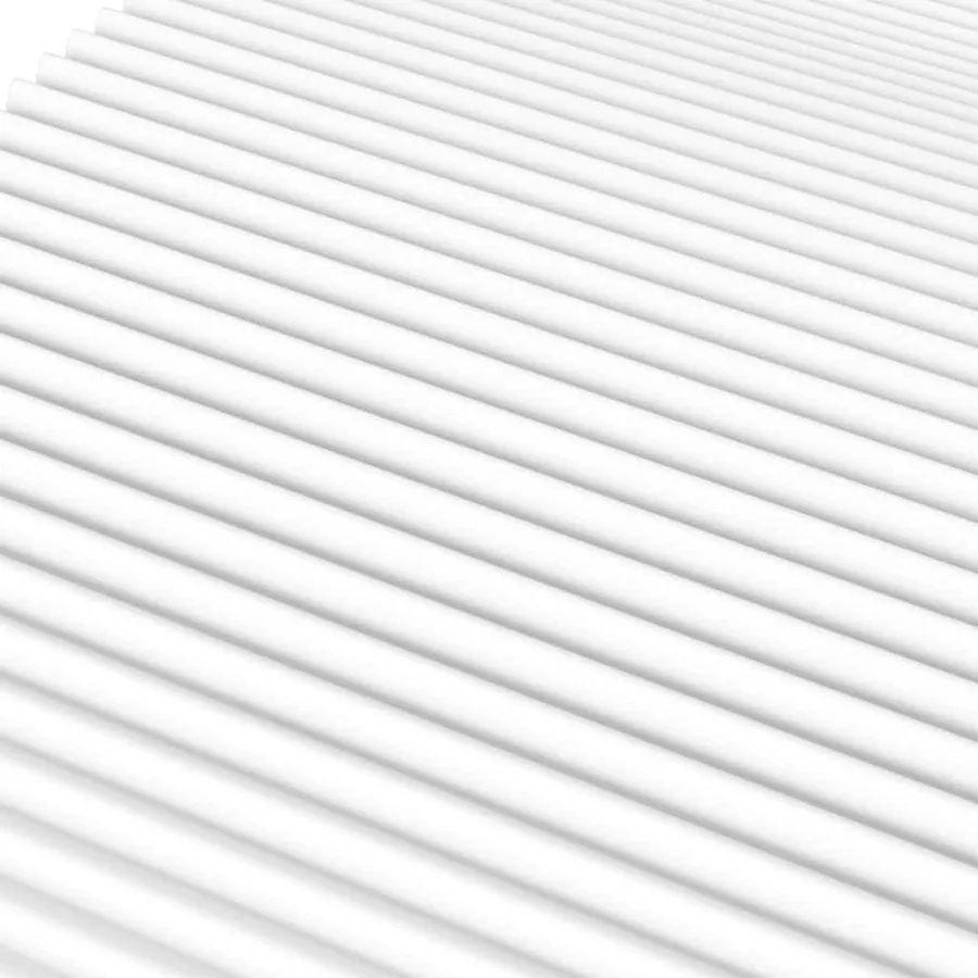 Matelas en mousse blanc 90x220 cm dureté H2 H3 - 5