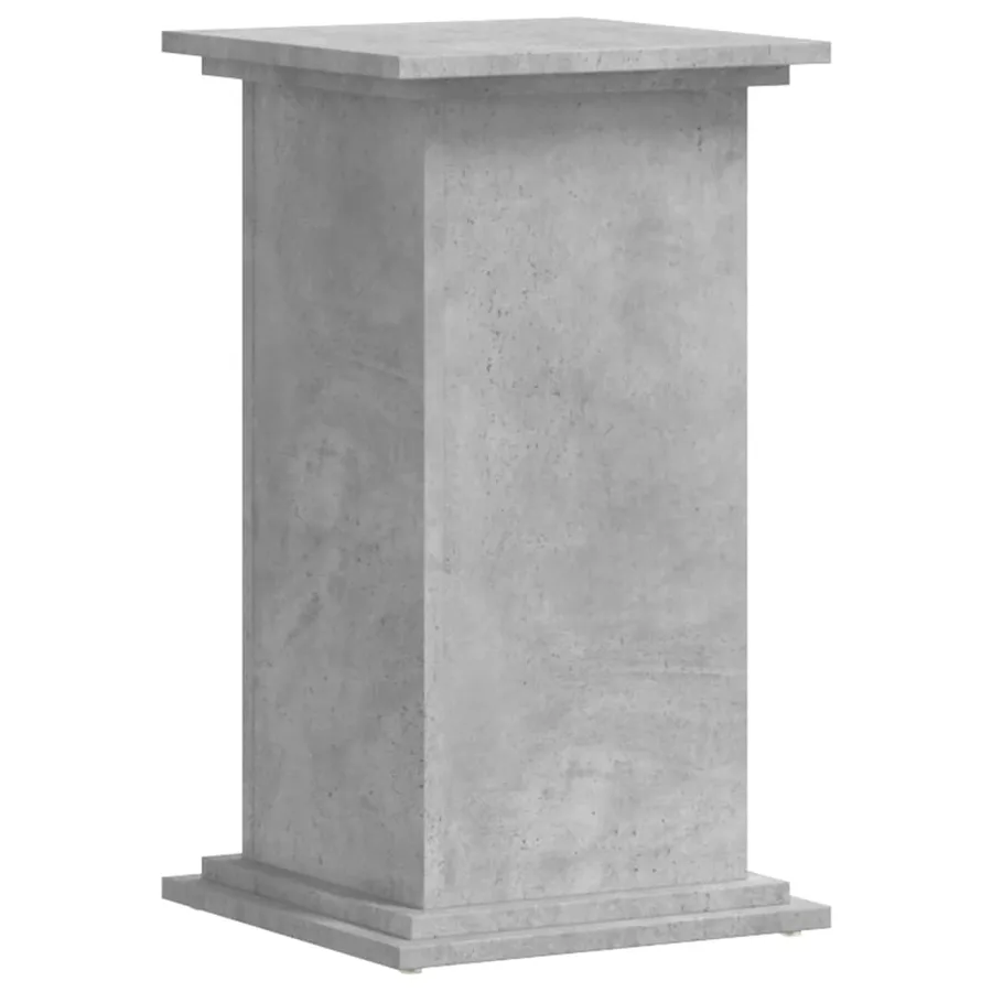 Support pour plantes gris béton 33x33x60 cm bois d'ingénierie - 2