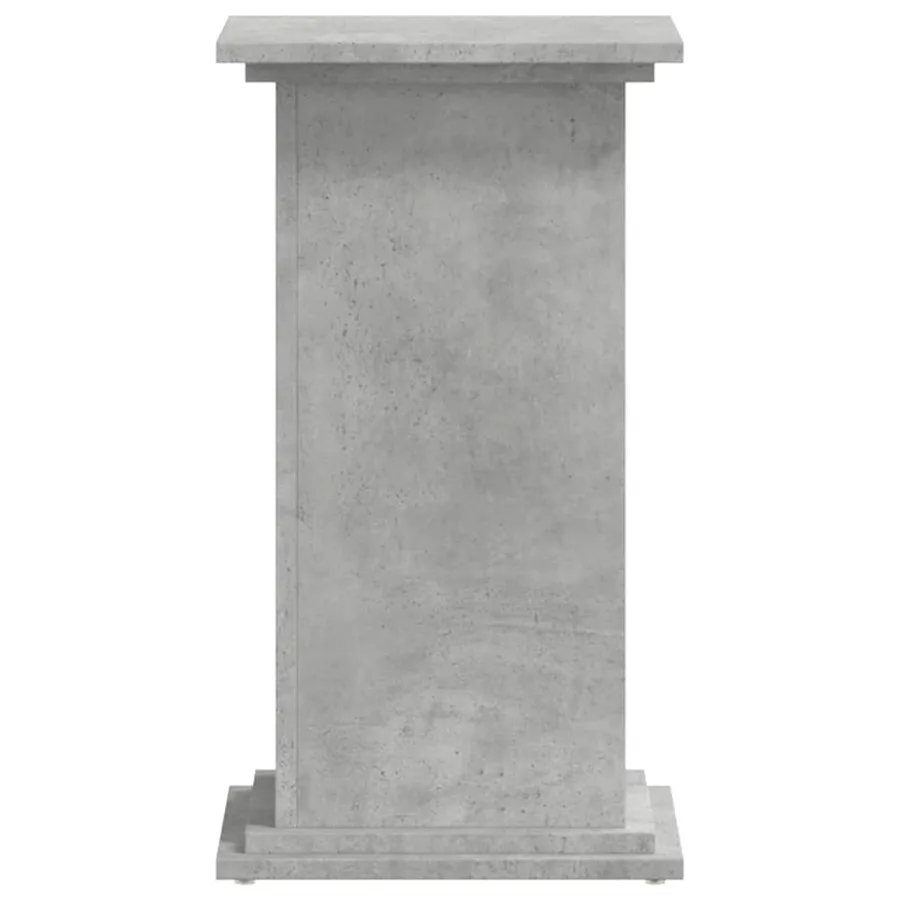 Support pour plantes gris béton 33x33x60 cm bois d'ingénierie - 3