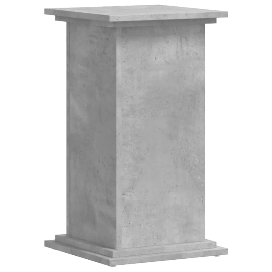 Support pour plantes gris béton 33x33x60 cm bois d'ingénierie - 4