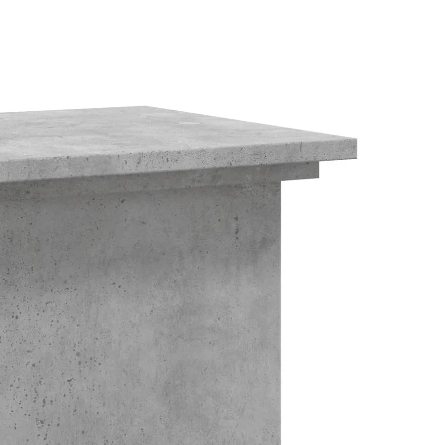 Support pour plantes gris béton 33x33x60 cm bois d'ingénierie - 6