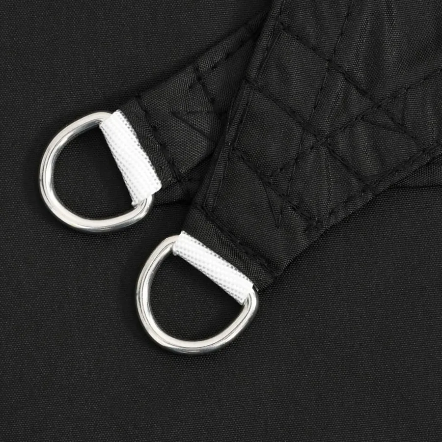 Voile de parasol tissu oxford rectangulaire 6x8 m noir - 6