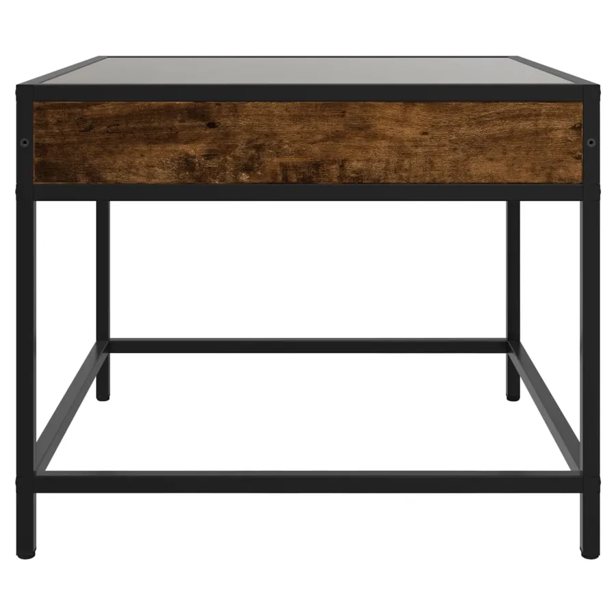Table basse avec LED Infinity chêne fumé 50x50x41 cm - 6