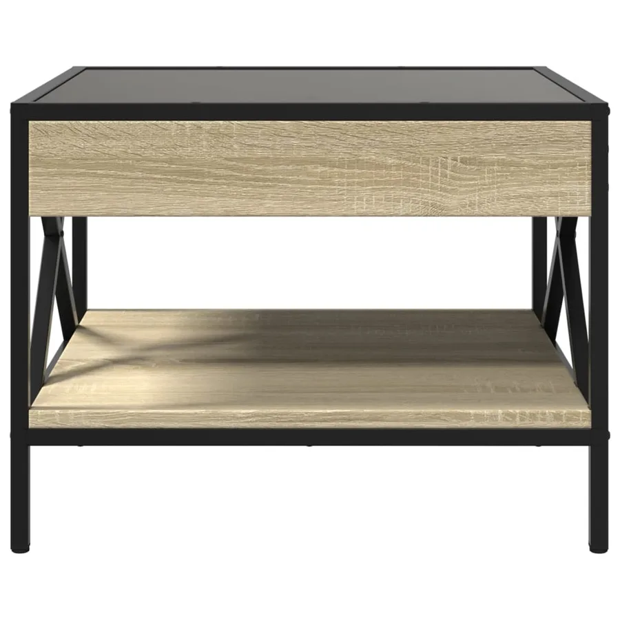 Table basse avec LED infini chêne sonoma 50x50x38 cm - 6