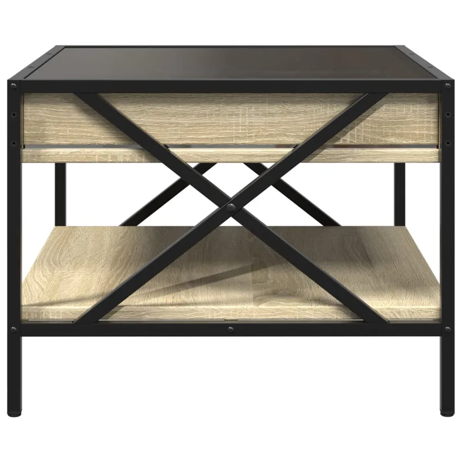 Table basse avec LED infini chêne sonoma 50x50x38 cm - 7