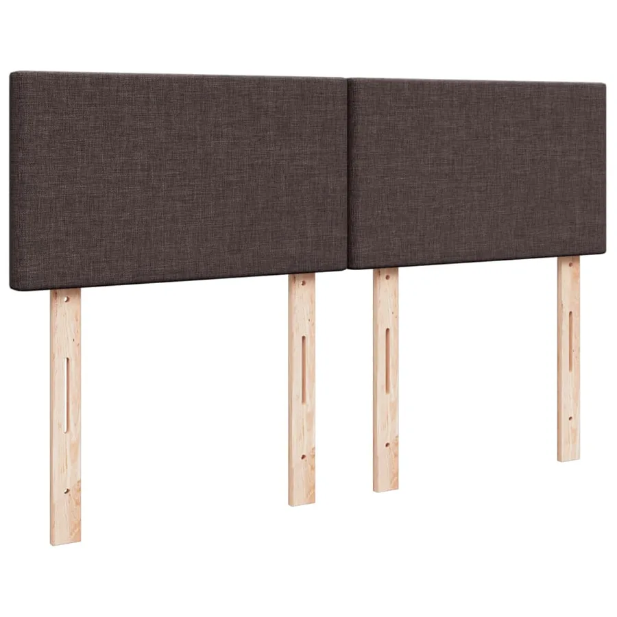 Sommier à lattes de lit avec matelas Marron foncé 140x190 cm - 12