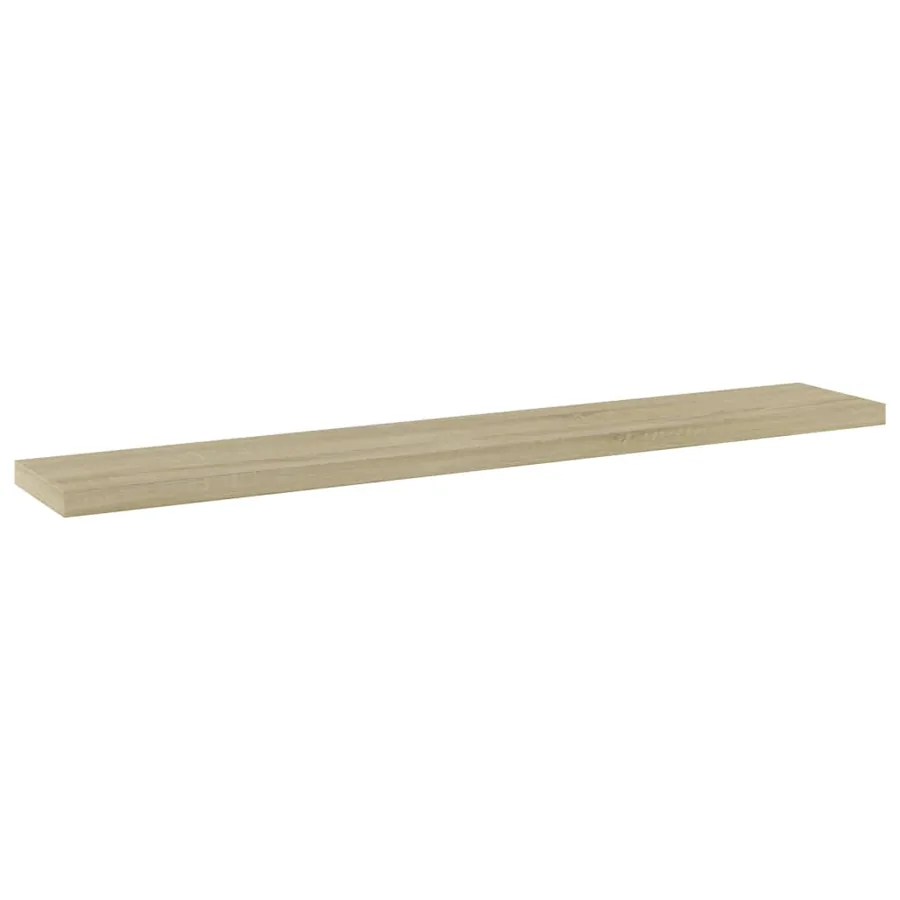 Panneau de bibliothèque 4pcs Chêne sonoma 60x10x1,5cm Aggloméré - 2