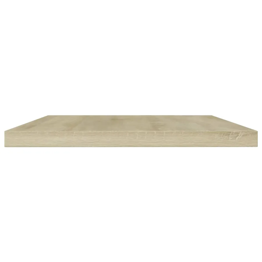 Panneau de bibliothèque 4pcs Chêne sonoma 60x10x1,5cm Aggloméré - 3