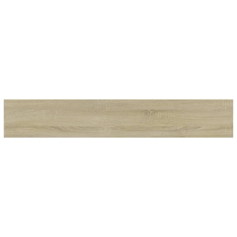 Panneau de bibliothèque 4pcs Chêne sonoma 60x10x1,5cm Aggloméré - 4