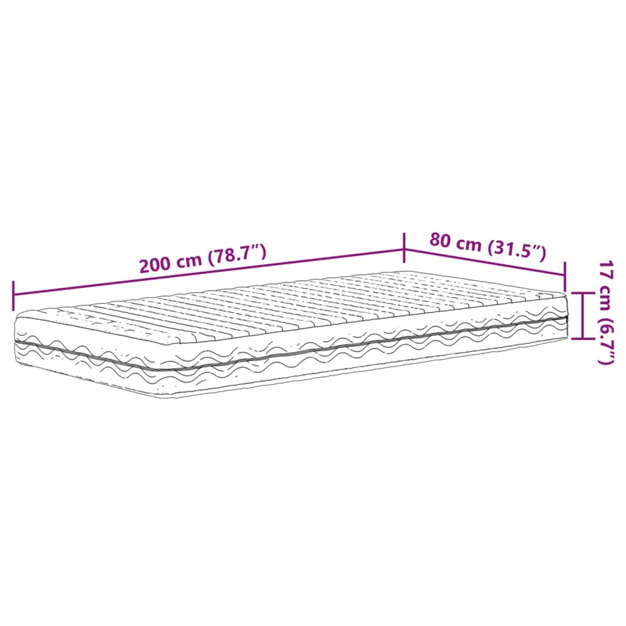 Lit de jour avec matelas cire marron 80x200 cm bois pin massif - 12