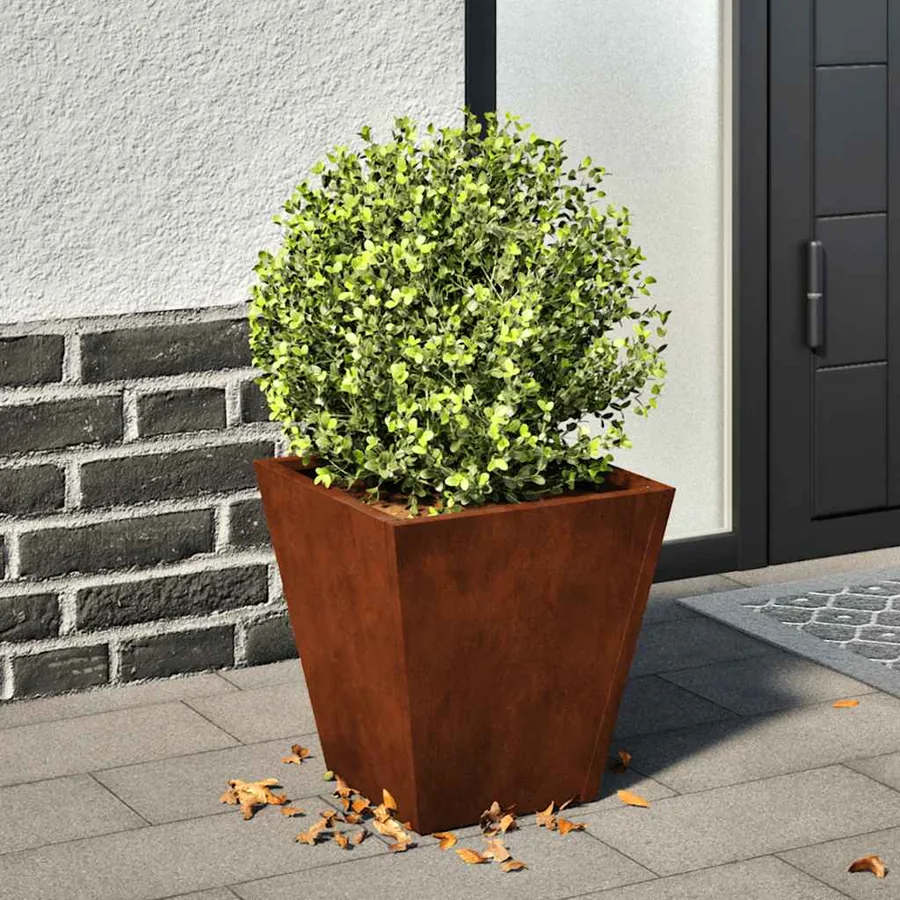 Jardinière 30x30x30 cm acier résistant aux intempéries