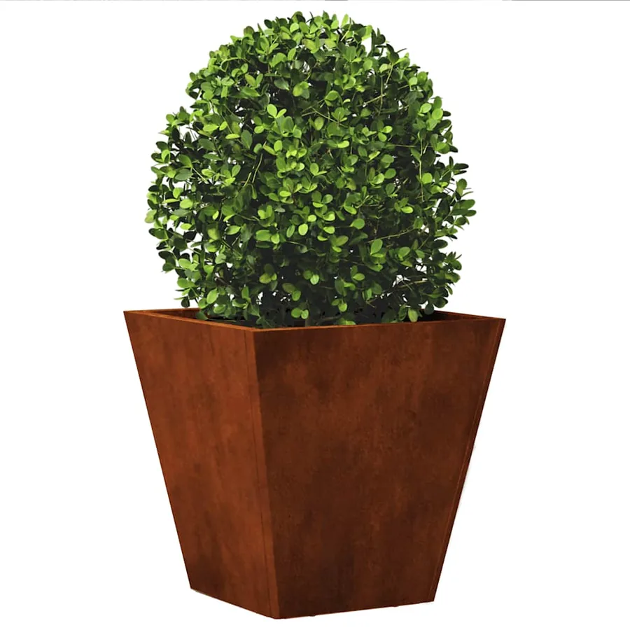 Jardinière 30x30x30 cm acier résistant aux intempéries - 3