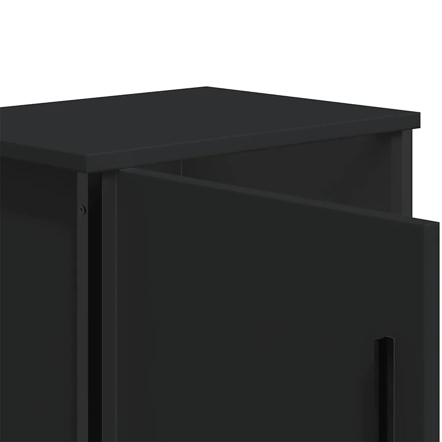 Table de chevet Noir 40 x 30 x 40 cm Aggloméré - 9