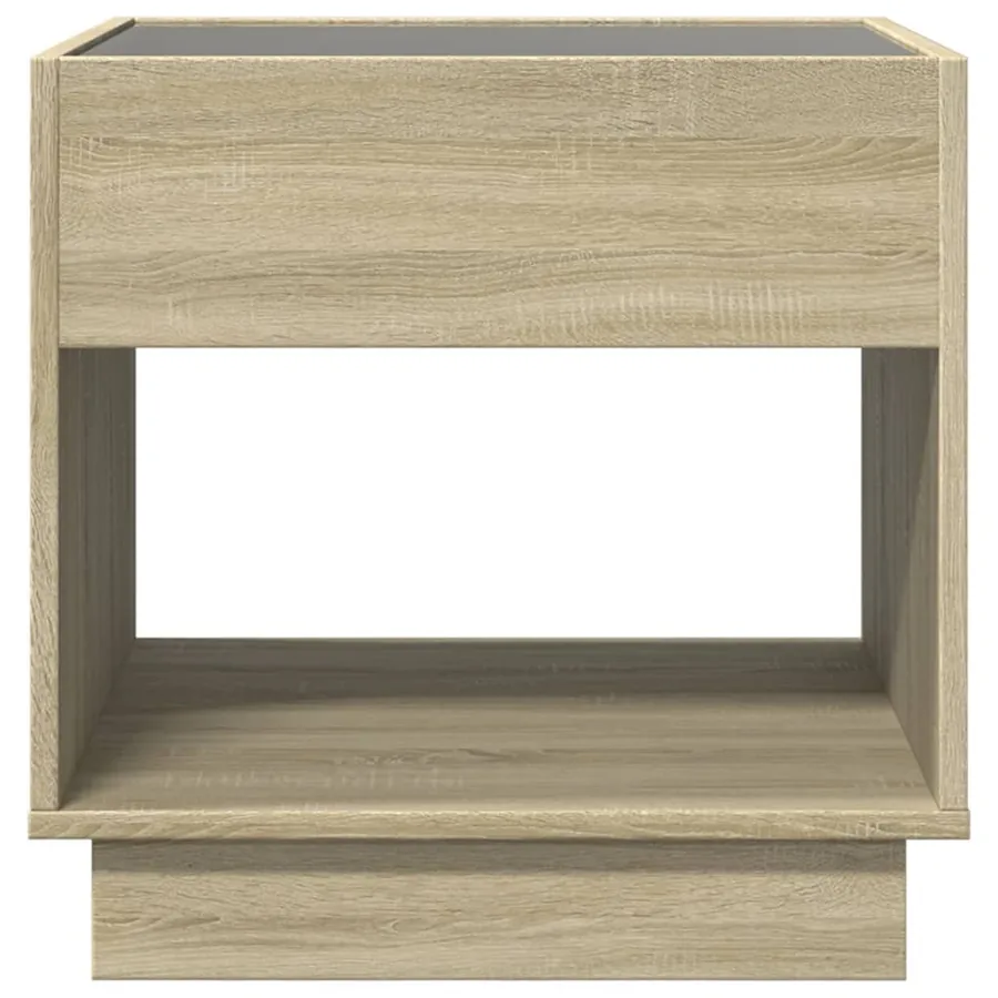 Table basse avec LED infini chêne sonoma 50x50x50 cm - 6