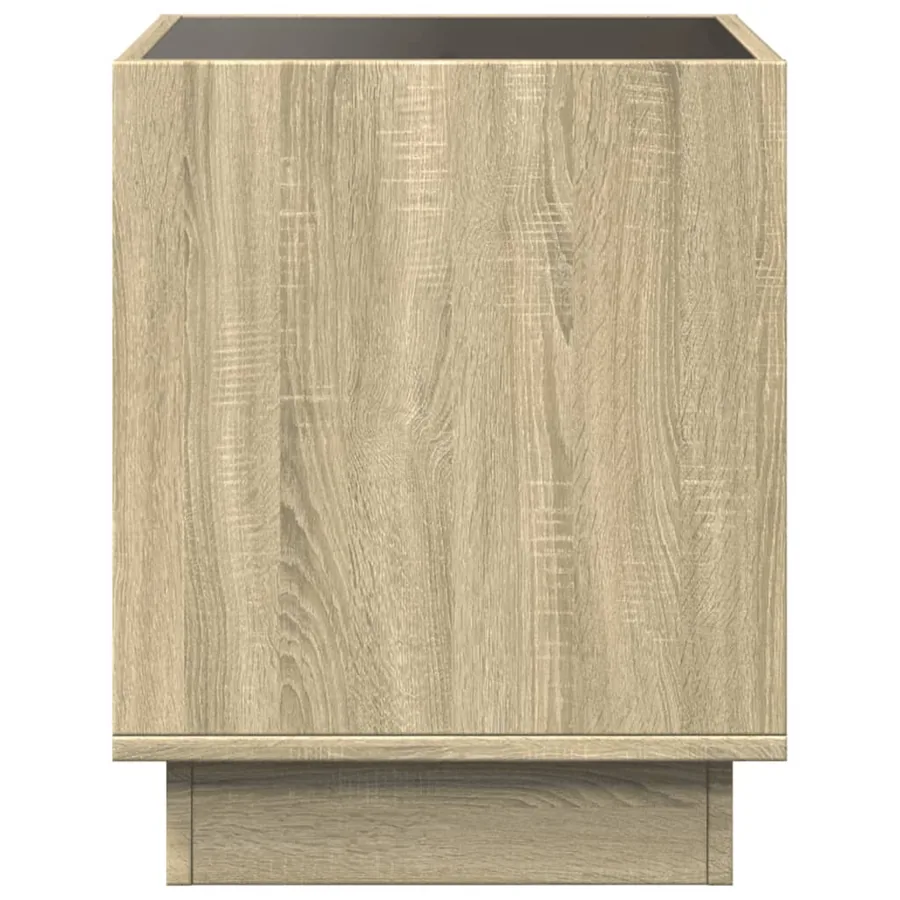 Table basse avec LED infini chêne sonoma 50x50x50 cm - 7