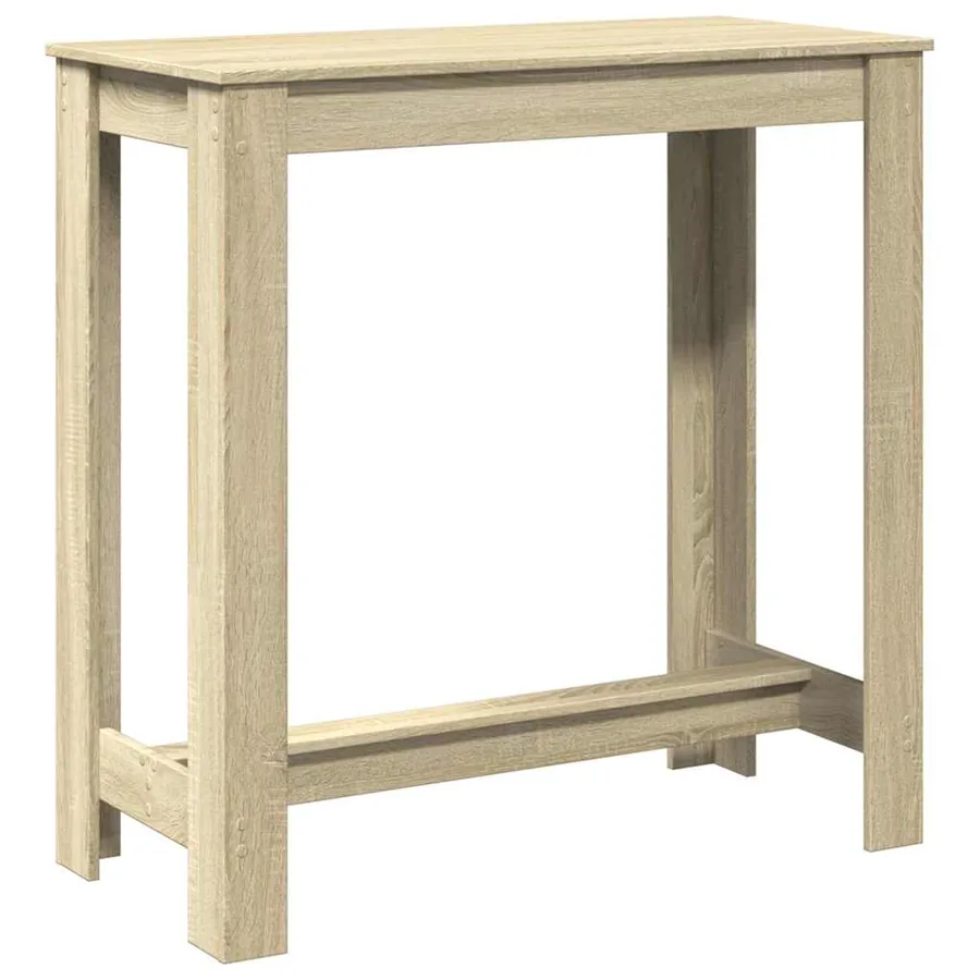 Table de bar chêne sonoma 102x50x103,5 cm bois d'ingénierie - 2
