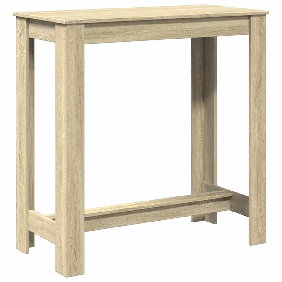 Table de bar chêne sonoma 102x50x103,5 cm bois d'ingénierie - 5