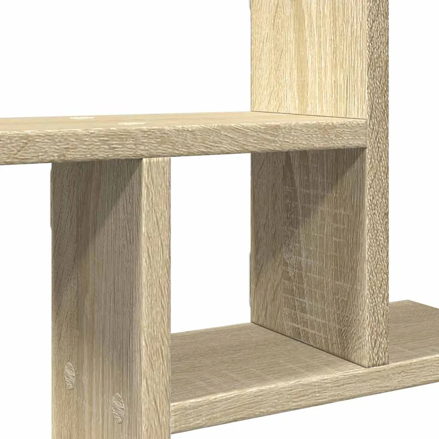 Étagères murales 2pcs chêne sonoma 50x12x50cm bois d'ingénierie - 9