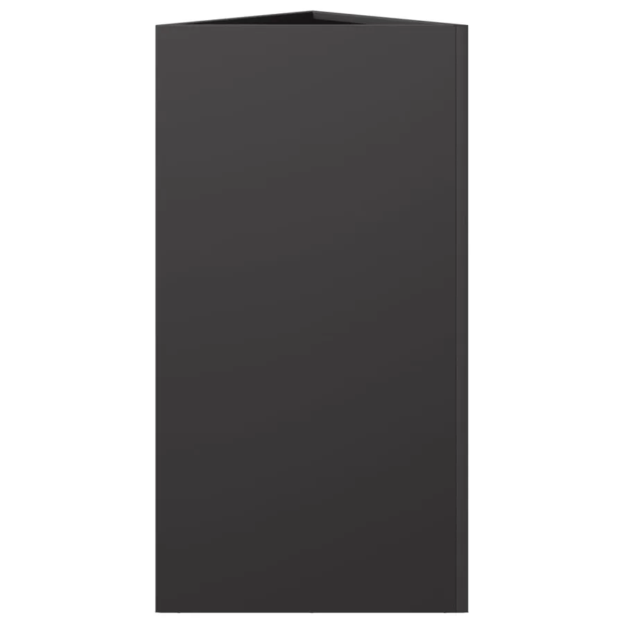 Jardinière noir triangulaire 40x34,5x75 cm acier - 5