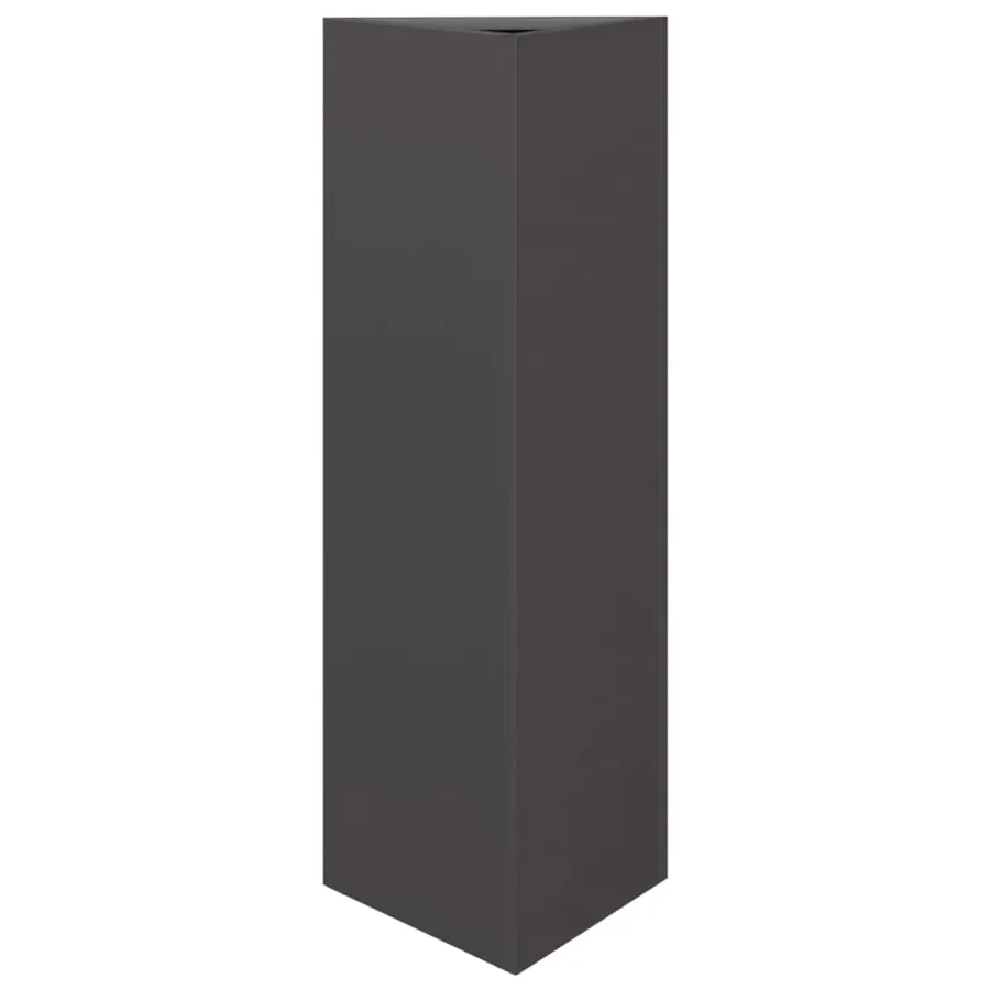 Jardinière noir triangulaire 30x26x75 cm acier - 2