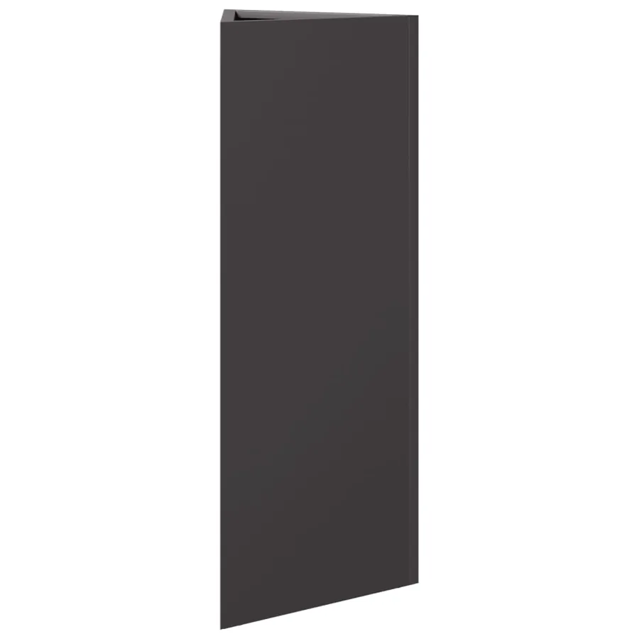 Jardinière noir triangulaire 30x26x75 cm acier - 4