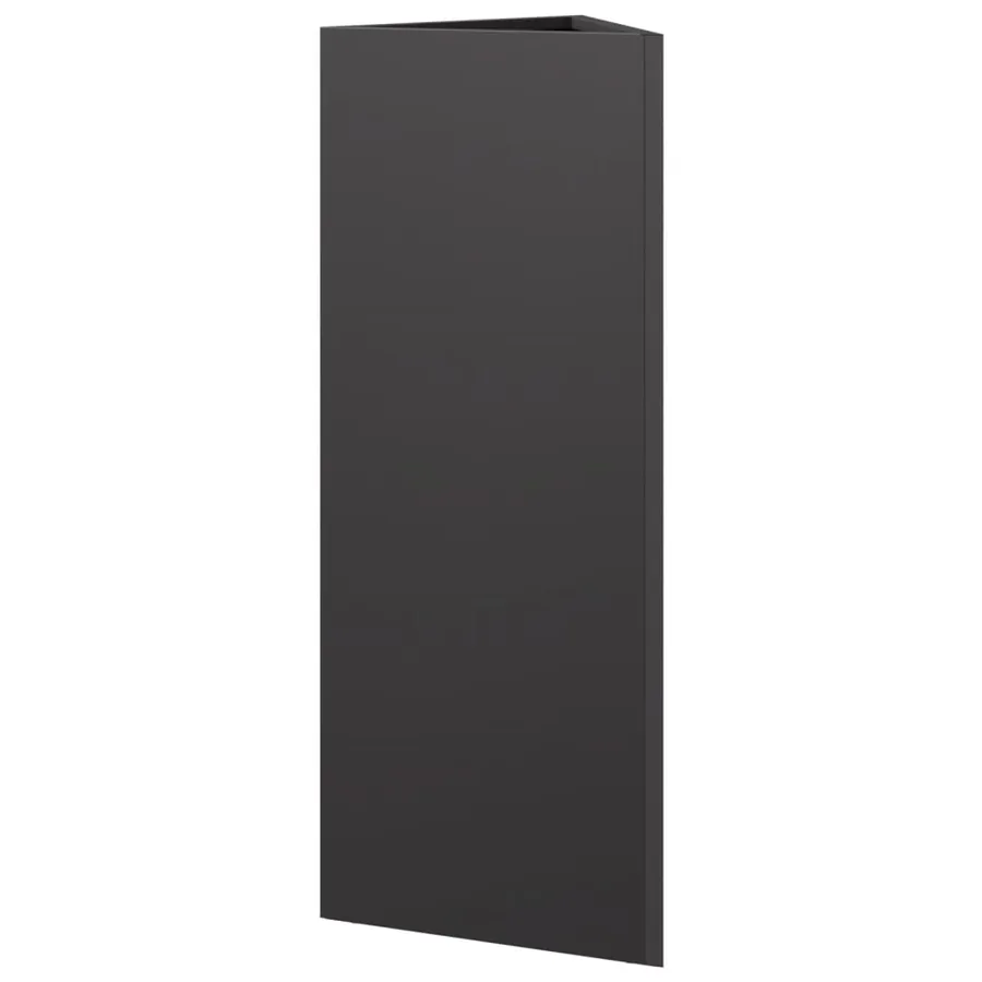 Jardinière noir triangulaire 30x26x75 cm acier - 6