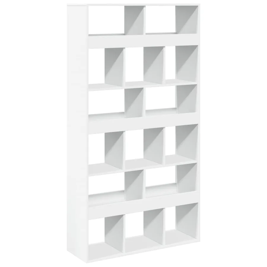 Cloison de séparation blanc 100x33x187,5 cm bois d'ingénierie - 2
