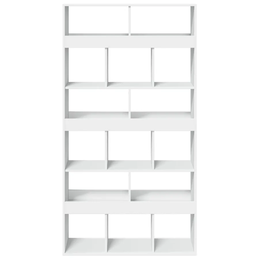 Cloison de séparation blanc 100x33x187,5 cm bois d'ingénierie - 4