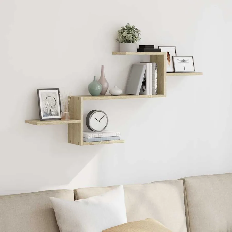 Étagère murale chêne sonoma 104x15x49 cm bois d'ingénierie