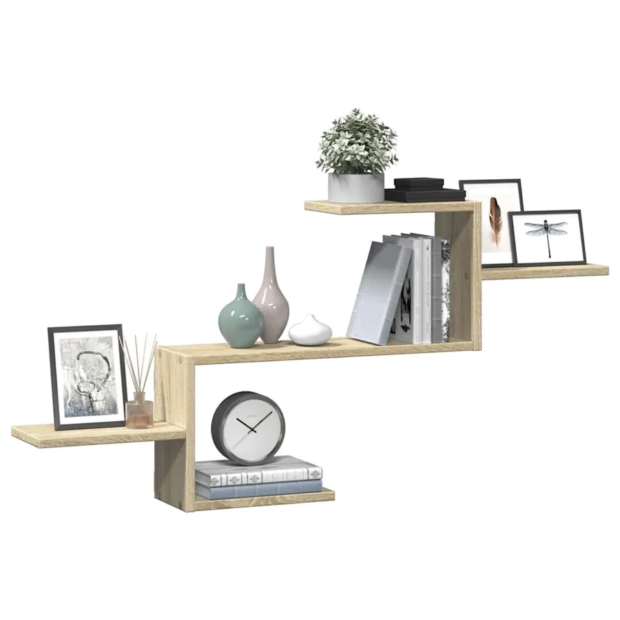 Étagère murale chêne sonoma 104x15x49 cm bois d'ingénierie - 3
