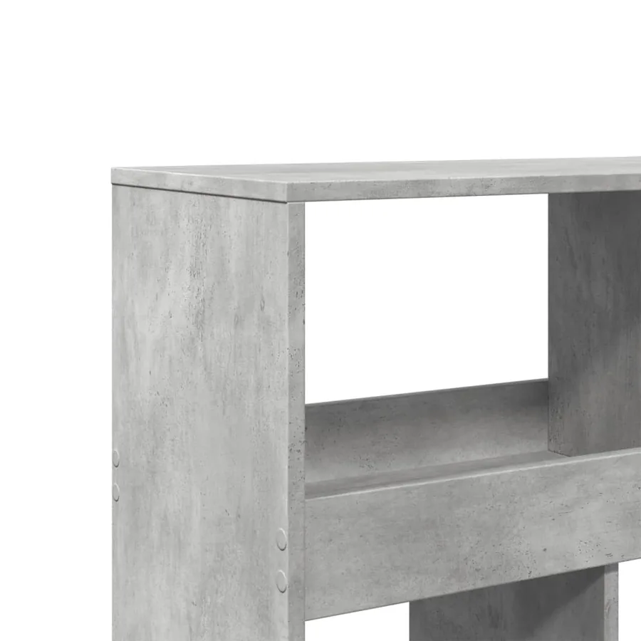 Bibliothèque gris béton 100x33x125,5 cm bois d'ingénierie - 7