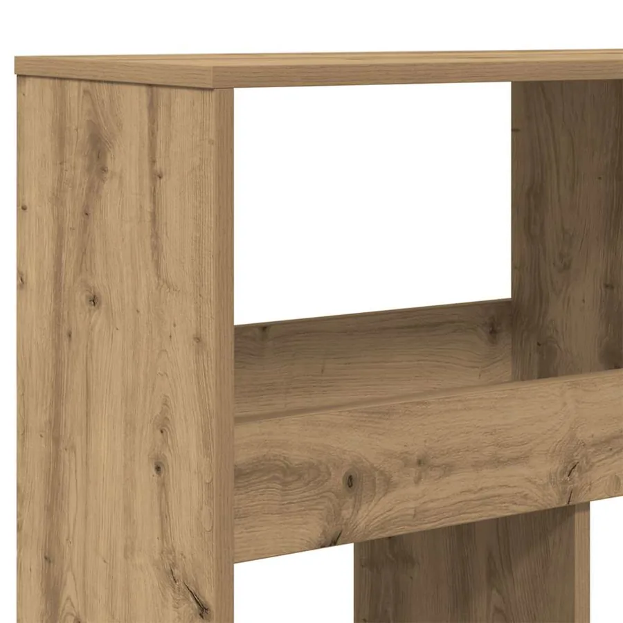 Bibliothèque chêne artisanal 100x33x187,5 cm bois d'ingénierie - 7