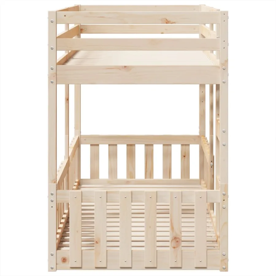 Lit superposé 80x200 cm Bois de pin massif - 6