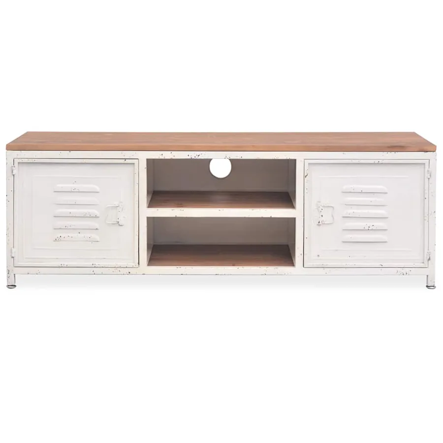 Meuble TV 120x30x40 cm Blanc - 3