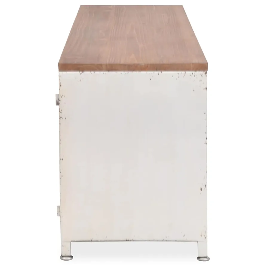 Meuble TV 120x30x40 cm Blanc - 4