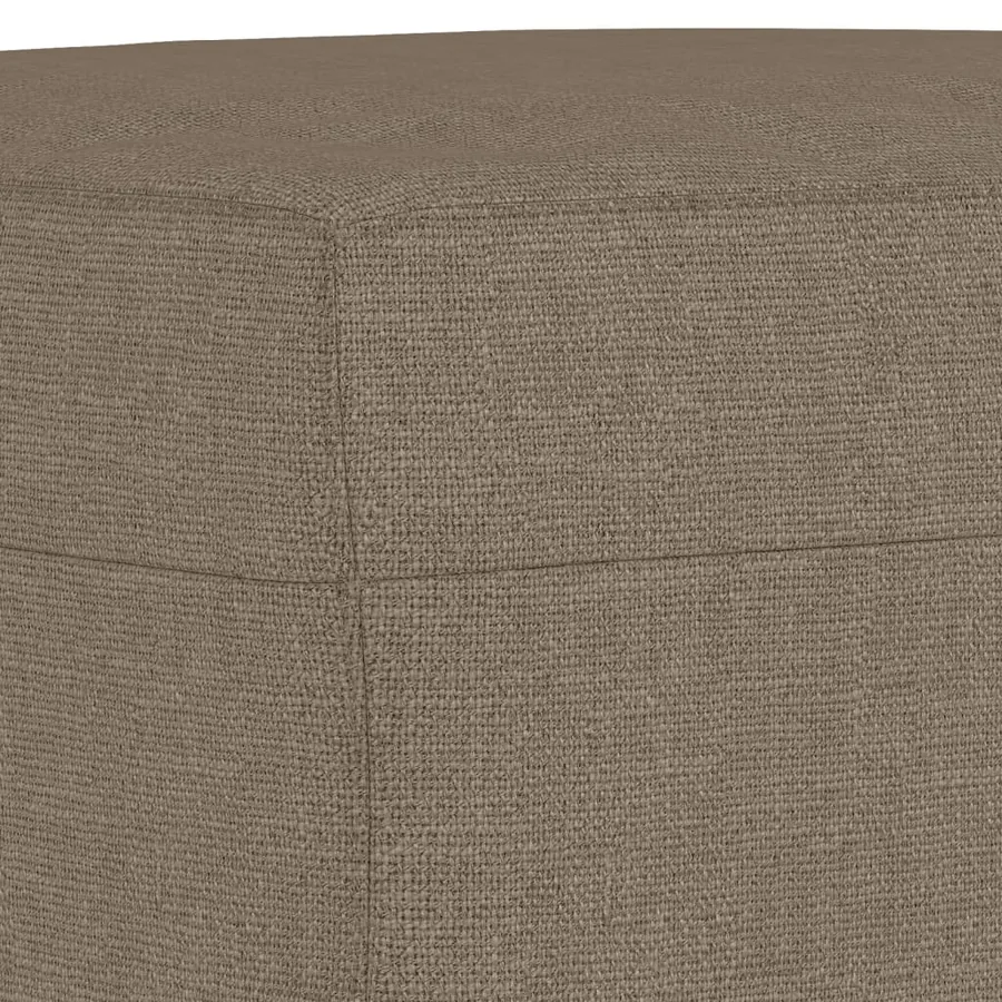 Banc Taupe 100x35x41 cm Tissu - 5