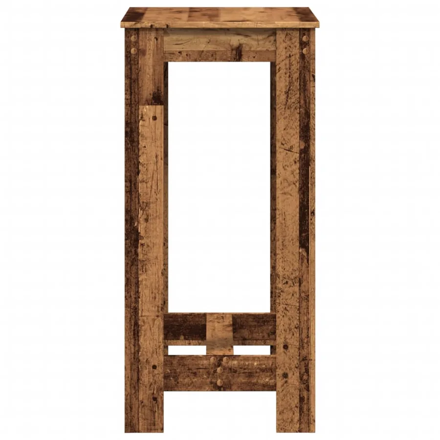 Table de bar vieux bois 51x50x103,5 cm bois d'ingénierie - 6