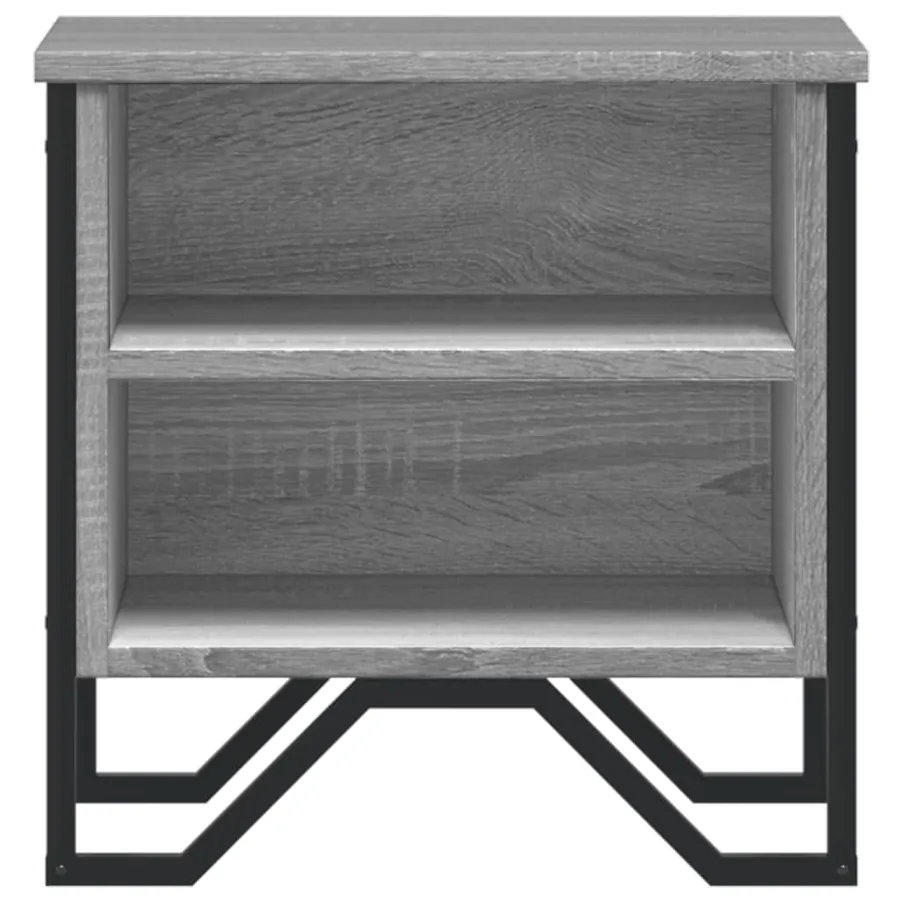 Table de chevet sonoma gris 40x30x40 cm bois d'ingénierie - 5
