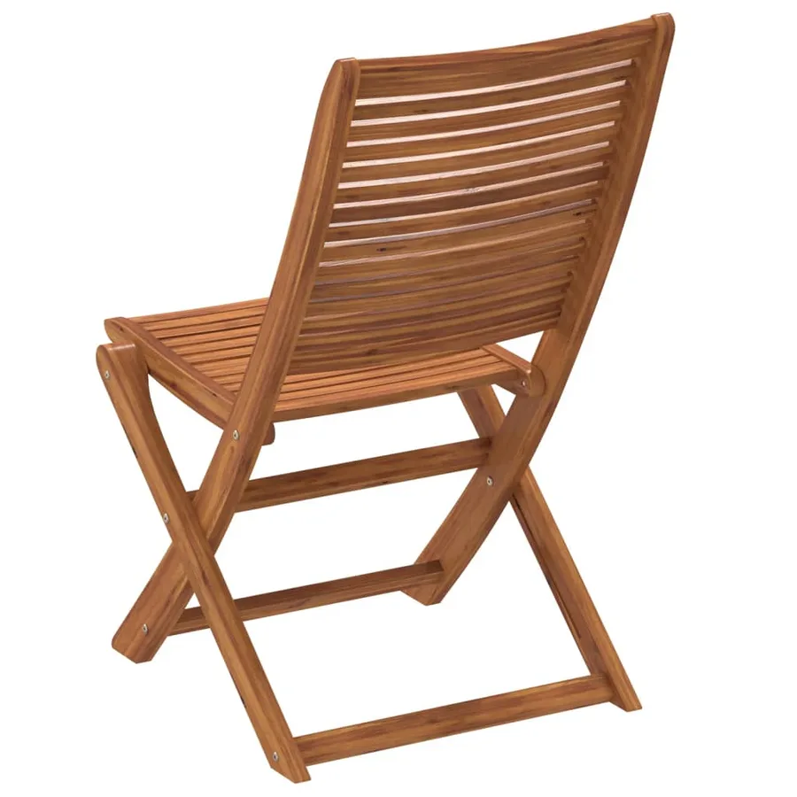 Chaises de jardin pliantes lot de 6 51x66x95 cm bois d'acacia - 6