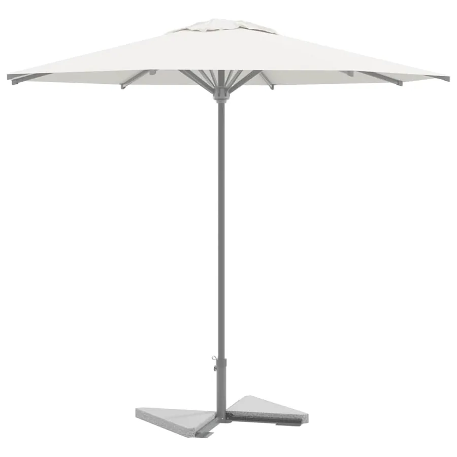 Lot de 2 disques de poids triangulaires pour parapluie en granit gris 14 kg