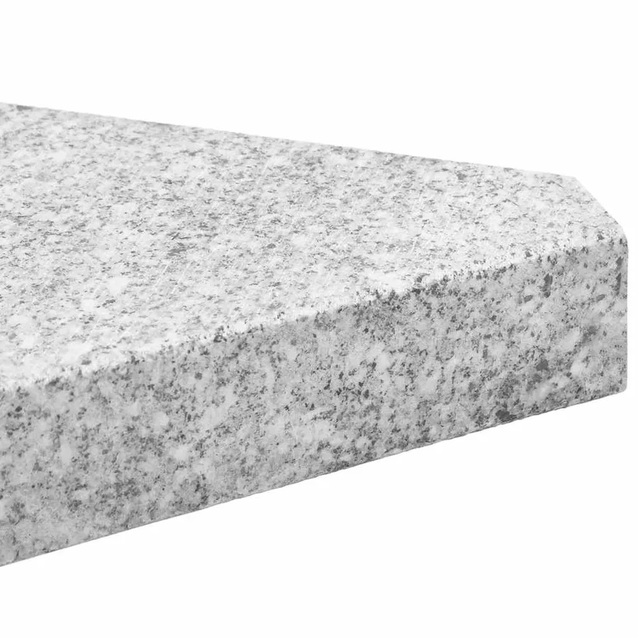 Ensemble de bases de parasols de jardin 5 pcs granit et acier - 11