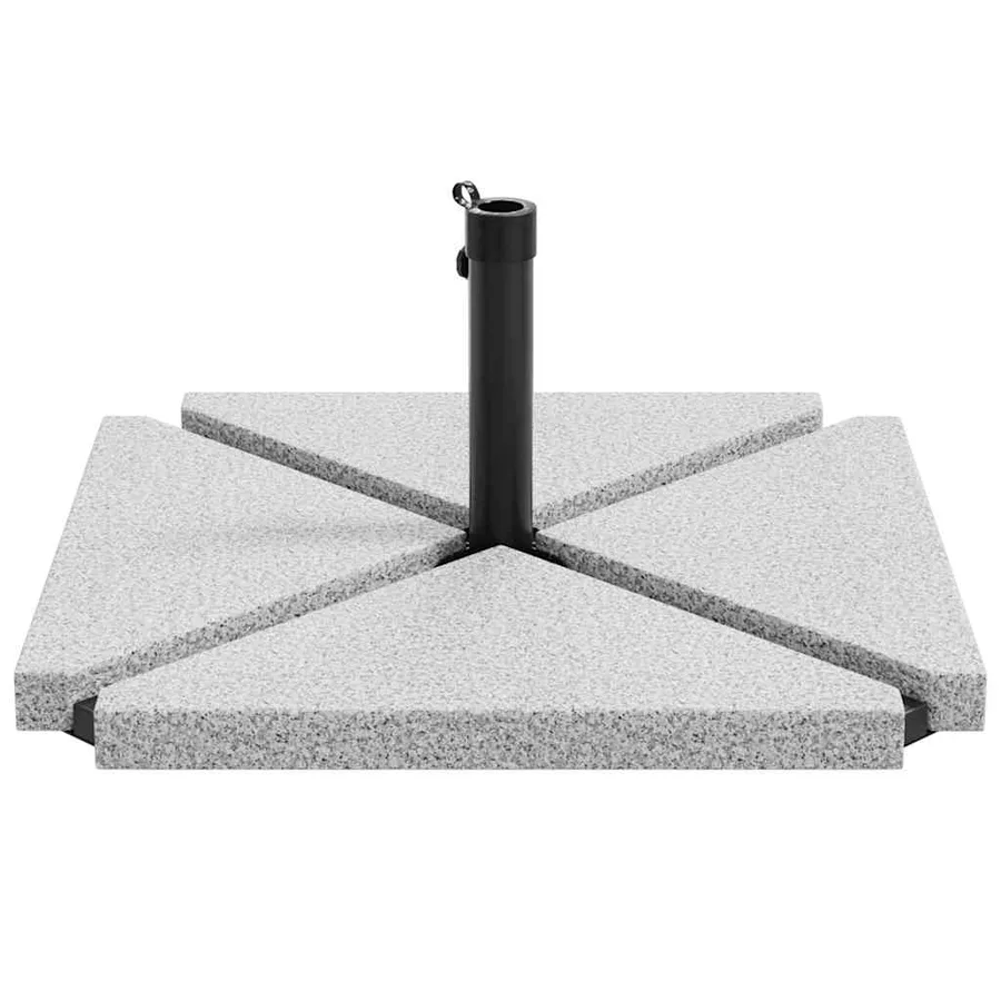 Ensemble de bases de parasols de jardin 5 pcs granit et acier - 5