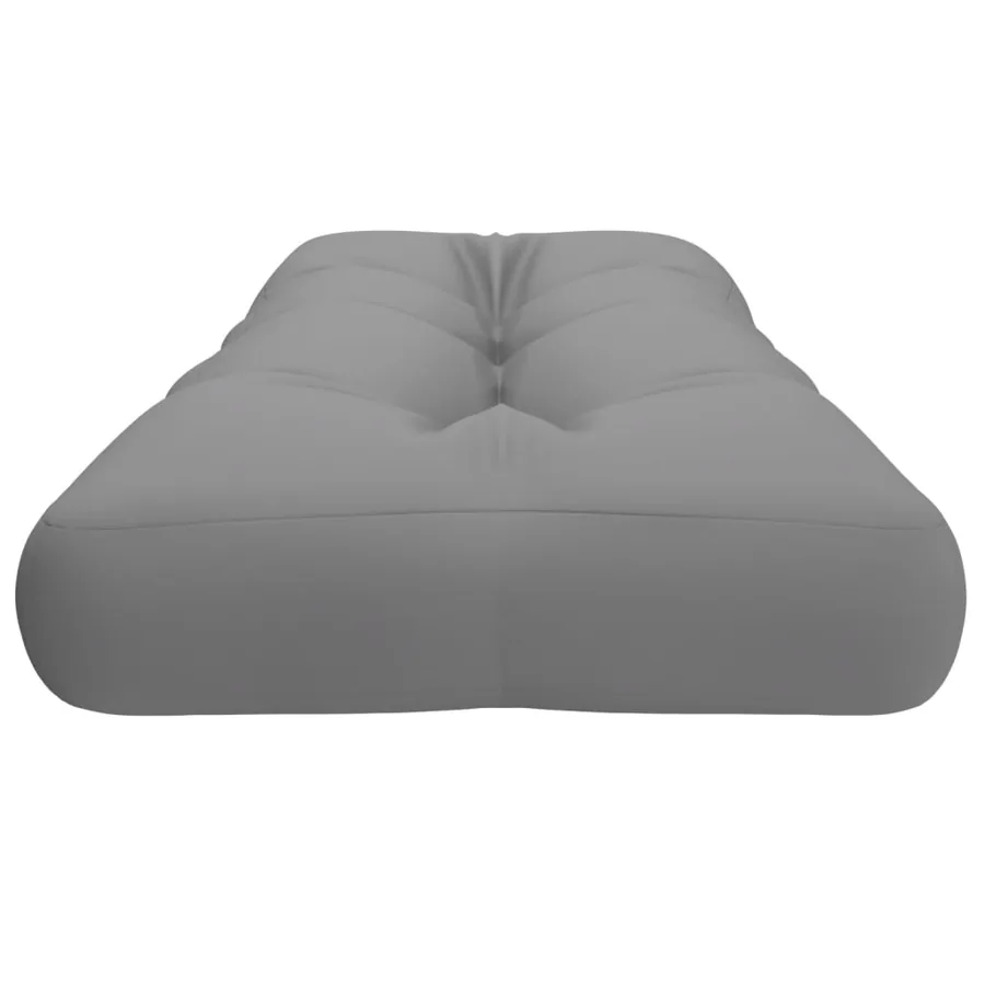 Coussin de palette gris 120x40x12 cm tissu - 6