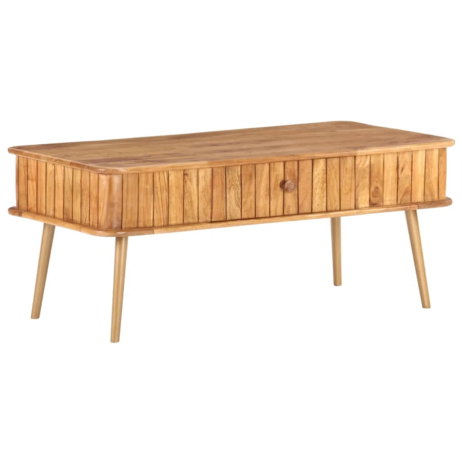 Table basse 100x50x40 cm Bois d'acacia massif - 13